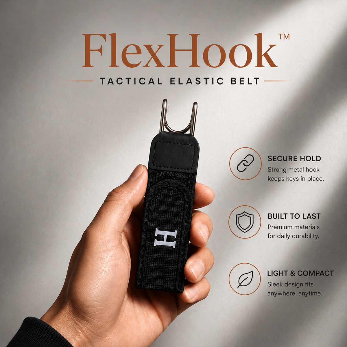 FlexHook™ Tactical Elastic Belt (Buy 1 Get 1 Free)